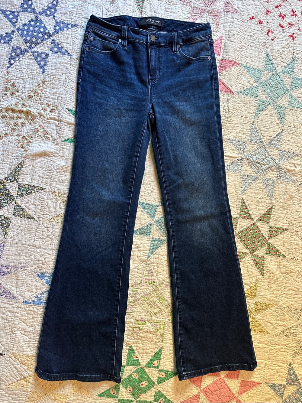 Liverpool Los Angeles Dark Indigo Lucy Bootcut Flare Jeans 6/28